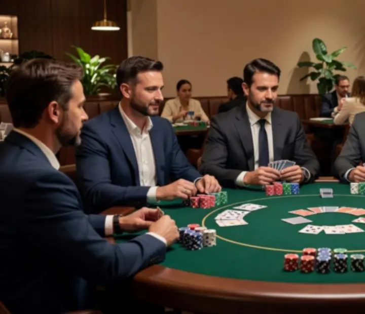 Firemní akce u pokerového stolu v restauraci Salon U Paní