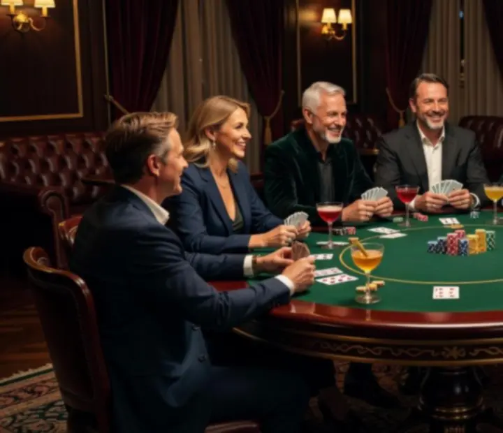 Pokerový večer u skutečného pokerového stolu v Salonu U Paní